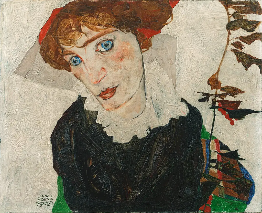 Portrait of Wally in Detail Egon Schiele